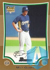 2009 Bowman Baseball Gold #200 Mat Gamel